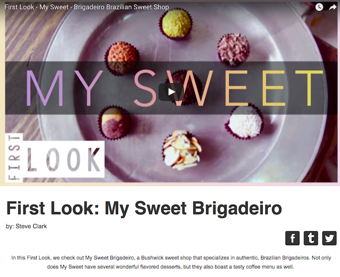 Brigadeiro, Brazilian Sweet Shop - My Sweet by First Look